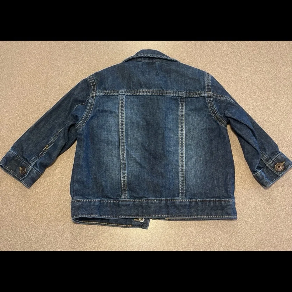 The Children's Place Dark Blue Denim Jacket 12-18 months